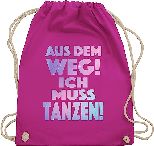 Turnbeutel Rucksack - Festival Zubehör - Aus dem Weg Ich muss tanzen - Geschenk Tanzliebhaber Tanzbegeistert Party Dance - Unisize - Fuchsia - festivaltasche festivalbeutel konzert tanz beutel von Shirtracer