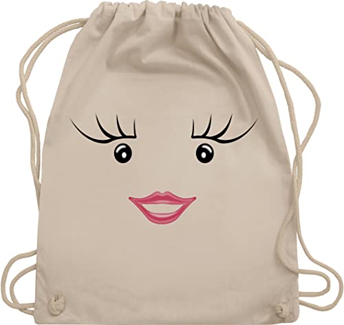 Shirtracer Turnbeutel Rucksack - Karneval & Fasching - Taschen - Partner-Kostüm Milch und Schokolade Milky - Unisize - Naturweiß - karnevalsbeutel partnerlook mund beutel karnevalstasche mama couple von Shirtracer