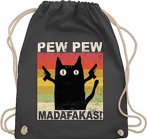 Turnbeutel Rucksack - Sprüche Statement - Pew Pew Madafakas - Unisize - Dunkelgrau - mit aufschrift cat beutel statements cats stoffrucksack sprüchen katze stoffbeutel katzen beutelrucksäcke Turnbeutel Rucksack - Sprüche Statement - Pew Pew Madafakas - Unisize - Dunkelgrau - mit aufschrift cat beutel statements cats stoffrucksack sprüchen katze stoffbeutel katzen beutelrucksäcke von Shirtracer