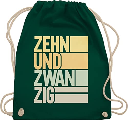 Shirtracer Turnbeutel Rucksack - 30. Geburtstag - Zehnundzwanzig - Unisize - Dunkelgrün - geschenk für 30 jährigen 30-geburtstag+lustige+geschenke geschenke geburtstagssprüchen dreißig geburstag von Shirtracer