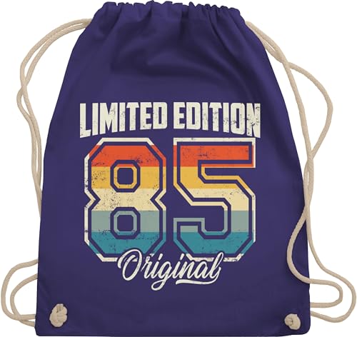 Turnbeutel Rucksack - 40. - Limited Edition 1985 Original I Vierzigster Geburtstag I 40 Geburtstag - Unisize - Lila - geschenkideen für frauen ab geschenkideen+für+frauen+ab+40 40er 1984 beutel von Shirtracer