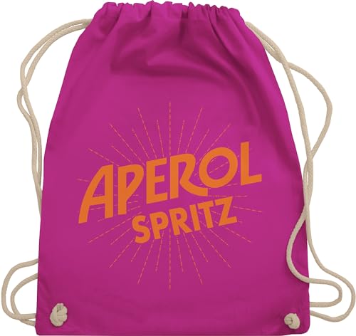Shirtracer Turnbeutel Rucksack - & Fasching - Taschen - Aperol Spritz Kostüm I Karneval Kostüm Aperol Spritz - Unisize - Fuchsia - tour beutel karnevalsbeutel faschings sauf stoffrucksack outfit von Shirtracer