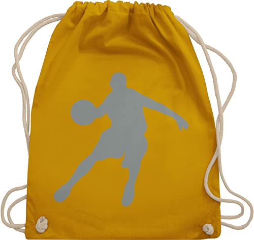 Turnbeutel Rucksack - Basketball Trikot Ersatz Training - Basketballspieler - Unisize - Senfgelb - sport beutel beuteltasche rucksäcke tasche taschen sportbag sporttasche sportsack sportbeutel von Shirtracer