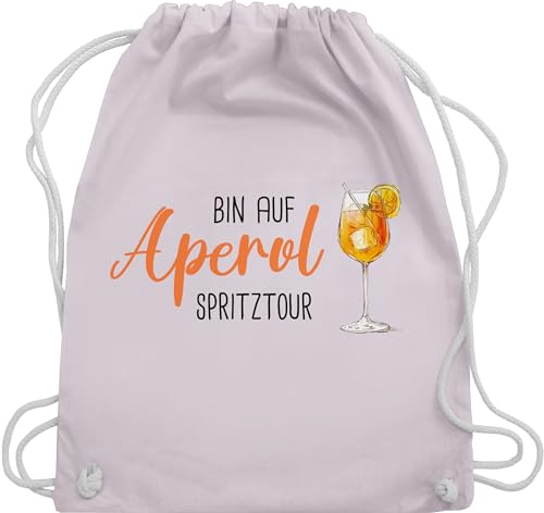 Turnbeutel Rucksack - Karneval & Fasching - Taschen - Bin auf Aperol Spritztour JGA Mädelsabend Spritz Tour - Unisize - Pastell Rosa - verkleidung beutel witzige faschings wurftaschen fasnet von Shirtracer