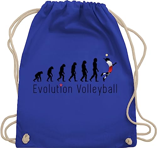 Turnbeutel Rucksack - Entwicklung und Outfit - Volleyball Evolution - Unisize - Royalblau - geschenke für volleyballer volleyballtasche vollyball geschenk beutel volleyball-turnbeutel rucksäcke Turnbeutel Rucksack - Entwicklung und Outfit - Volleyball Evolution - Unisize - Royalblau - geschenke für volleyballer volleyballtasche vollyball geschenk beutel volleyball-turnbeutel rucksäcke von Shirtracer
