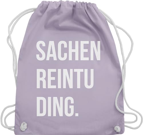 Turnbeutel Rucksack - Festival Zubehör - Sachenreintuding - Unisize - Pastell Lila - sportbeutel groß geschenkideen für teenager geschenkebeutel geschenke mädchen 14 stoffbeutel mit kordelzug von Shirtracer