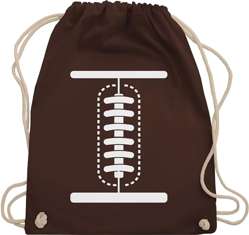 Turnbeutel Rucksack - Karneval & Fasching - Taschen - Football Baby Kostüm - Unisize - Braun - karnevalsbeutel faschings tasche karnevalstasche karnevals american beutel wurfbeutel fassenacht von Shirtracer