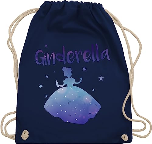 Turnbeutel Rucksack - Frauen Geschenk Damen - Ginderella I Gin Liebhaberin I Ginliebhaberin I Alkohol Prinzessin - Unisize - Navy Blau - saufrucksack brauttaschen jga sauf beutel accessories von Shirtracer