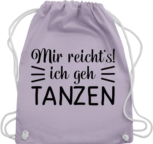 Turnbeutel Rucksack - Geschenk - Mir reicht's ich geh tanzen typo - schwarz - Unisize - Pastell Lila - geschenke für tänzer tanz dance will beutel tanzbeutel damen mit spruch tanzsport gehe von Shirtracer