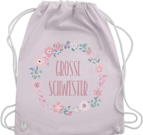 Turnbeutel Rucksack - Geschwister Geschenk - Große Schwester - Schwesterherz - Unisize - Pastell Rosa - tasche für schweste geschenkideen grose schwestern sporttasche grosse geschenke schwer groß von Shirtracer