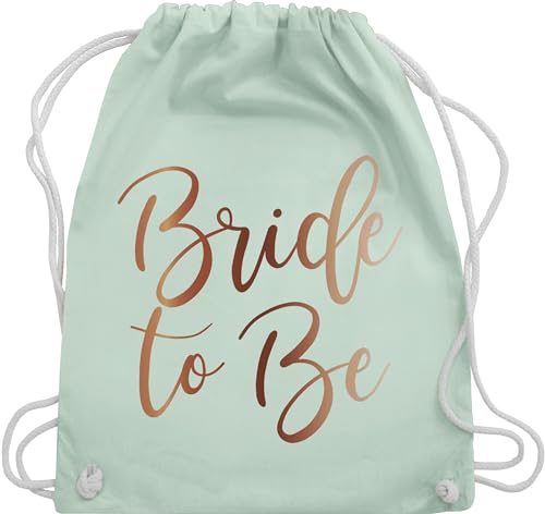 Turnbeutel Rucksack - JGA Junggesellenabschied Frauen - Bride to be - Unisize - Pastell Grün - braut brauttaschen bachelorette party beutel junggesellinnenabschied outfit jungesselnabschied tasche von Shirtracer