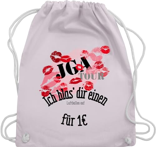 Shirtracer Turnbeutel Rucksack - Junggesellenabschied Frauen - JGA Tour - Ich blas dir einen Luftballon auf - Unisize - Pastell Rosa - baumwolle beutel tasche hen party sportbeutel damen bachelorette von Shirtracer