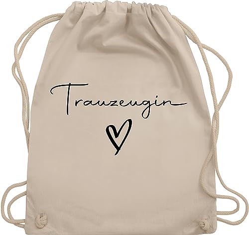 Turnbeutel Rucksack - JGA Junggesellenabschied Frauen - Trauzeugin Maid of Honor - Unisize - Naturweiß - brauttaschen team bride beutel junggesellinnenabschied outfit bachelorette party tasche von Shirtracer