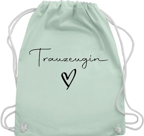 Shirtracer Turnbeutel Rucksack - JGA Junggesellenabschied Frauen - Trauzeugin Maid of Honor - Unisize - Pastell Grün - brauttaschen bachelorette party stoffrucksack junggesellinnenabschied outfit von Shirtracer