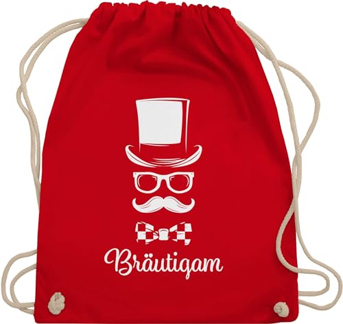 Turnbeutel Rucksack - JGA Junggesellenabschied Männer - Bräutigam Gentleman Schreibschrift - Unisize - Rot - polter rucksäcke jungesellenabschied beutelrucksäcke outfit jungesselnabschied beutel Turnbeutel Rucksack - JGA Junggesellenabschied Männer - Bräutigam Gentleman Schreibschrift - Unisize - Rot - polter rucksäcke jungesellenabschied beutelrucksäcke outfit jungesselnabschied beutel von Shirtracer