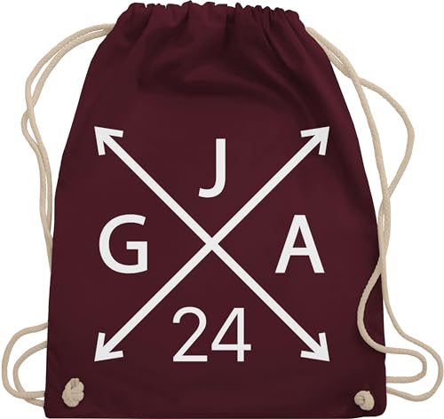 Shirtracer Turnbeutel Rucksack - Junggesellenabschied Männer - JGA 2024 - Unisize - Bordeauxrot - sackerl rucksäcke jungesellenenabschied mann taschen beutel jubggesellinnenabschied backpack von Shirtracer