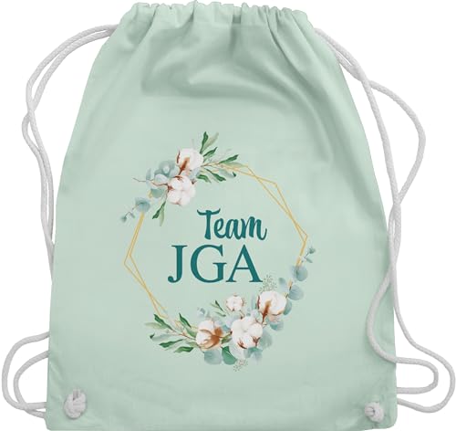 Turnbeutel Rucksack - Junggesellenabschied Frauen - Team JGA Team Braut Crew Bride - Unisize - Pastell Grün - brauttaschen bachelorette party beutel junggesellinnenabschied outfit von Shirtracer