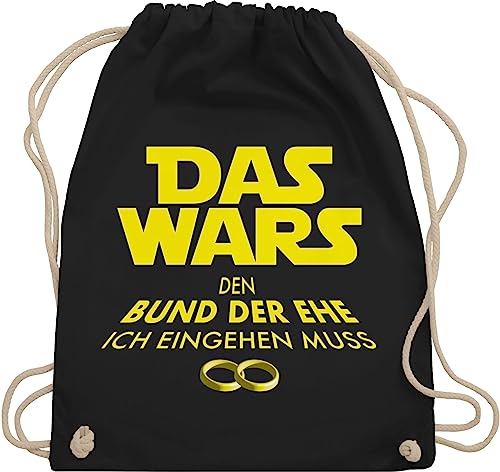 Turnbeutel Rucksack - Junggesellenabschied Männer - Das Wars JGA - Unisize - Schwarz - polter rucksäcke jungesellenabschied bräutigam beutel brauttaschen jungesselnabschied braeutigam tasche von Shirtracer