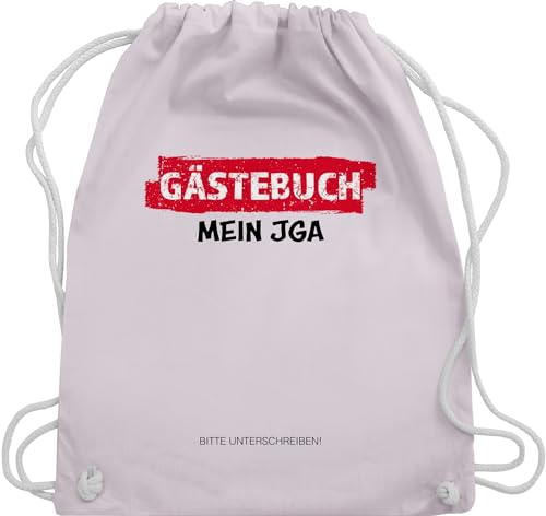 Shirtracer Turnbeutel Rucksack - Junggesellenabschied Männer - JGA Gästebuch I Unterschreiben Gäste - Unisize - Pastell Rosa - jungesellenen jga. braut-party jungegesselenabschied frau poltern herren von Shirtracer