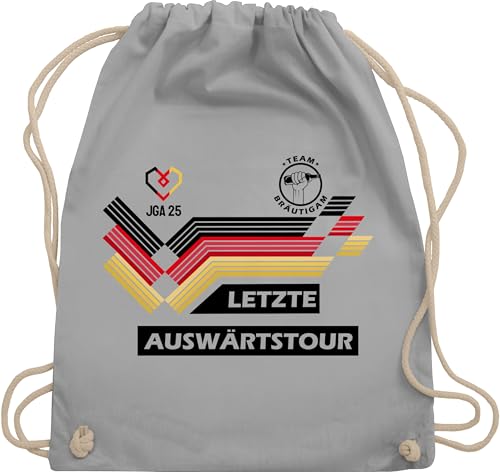 Turnbeutel Rucksack - Junggesellenabschied Männer - JGA Trikot | JGA Fußball | 2025 Team Bräutigam Letzte Auswärtstour Deutschland - Unisize - Hellgrau - polter rucksäcke junggessellenabschied Turnbeutel Rucksack - Junggesellenabschied Männer - JGA Trikot | JGA Fußball | 2025 Team Bräutigam Letzte Auswärtstour Deutschland - Unisize - Hellgrau - polter rucksäcke junggessellenabschied von Shirtracer