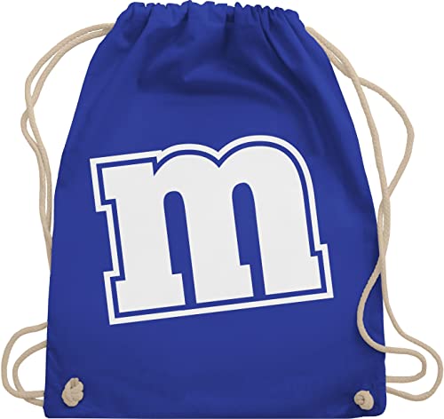 Turnbeutel Rucksack - Karneval & Fasching - Taschen - M&M Motiv - Unisize - Royalblau - beutel wurfmaterial rosenmontag gym bag wurfbeutel+karneval fasent baumwolle kamellebeutel faschings- kinder von Shirtracer