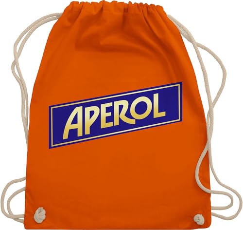 Shirtracer Turnbeutel Rucksack - Karneval & Fasching - Taschen - Aperol Kostüm - Unisize - Orange - wurfbeutel fasching- karnevals tasche carnevale kamellebeutel jeck wurfmaterial beutel verkleidet von Shirtracer