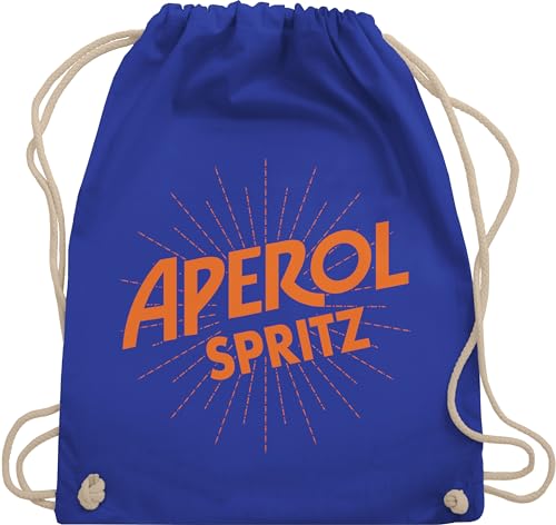 Turnbeutel Rucksack - Karneval & Fasching - Taschen - Aperol Spritz Kostüm - Unisize - Royalblau - beutel wurfmaterial karnelval stoff kamellebeutel verkleidungen kordel für rosenmontag wurfbeutel von Shirtracer