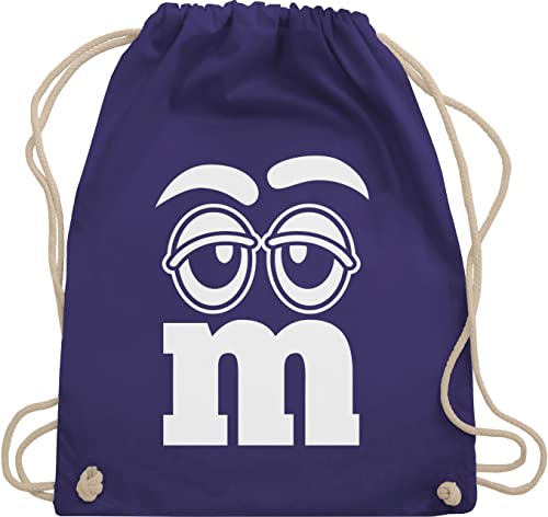 Turnbeutel Rucksack - Karneval & Fasching - Taschen - Faschingskostüm Gruppenkostüm M&M Aufdruck Gesicht I M und M I MM Augen I Fastnacht I Fasnacht I Fasnet - Unisize - Lila - karnevalsbeutel Turnbeutel Rucksack - Karneval & Fasching - Taschen - Faschingskostüm Gruppenkostüm M&M Aufdruck Gesicht I M und M I MM Augen I Fastnacht I Fasnacht I Fasnet - Unisize - Lila - karnevalsbeutel von Shirtracer
