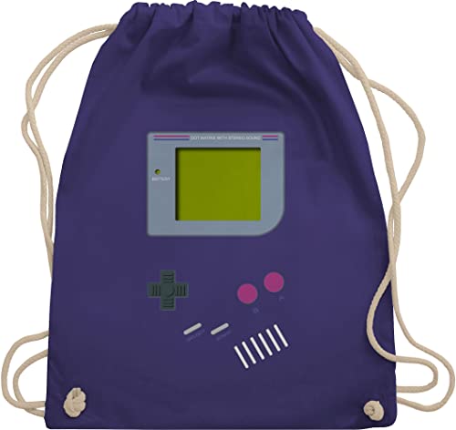 Turnbeutel Rucksack - Gameboy - Unisize - Lila - strassenkarneval party 90er kordel karneval für 90 er jahre beutel &fasching retro gaming lustiges 90ger outfit fasching zocker gamer und fasnacht von Shirtracer