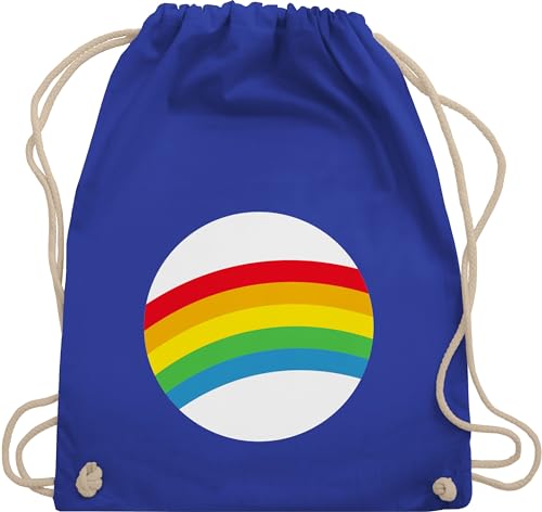 Turnbeutel Rucksack - Karneval & Fasching - Taschen - Glücksbär Regenbogen Rainbow LGBTQ Gay Pride Vielfalt Toleranz - Unisize - Royalblau - beutel wurfmaterial karneva karnevalstaschen fasnets von Shirtracer