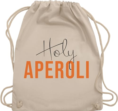 Turnbeutel Rucksack - Karneval & Fasching - Taschen - Holy Aperoli Aperol Spritz Aperoly - Unisize - Naturweiß - tasche karnevalsbeutel faschings beutel karnevalstasche karnevals wurfbeutel von Shirtracer