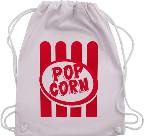 Turnbeutel Rucksack - Karneval & Fasching - Taschen - Popcorn Motiv I Witziges Popcorn Kostüm selber machen I Pop Corn I Puffmais - Unisize - Pastell Rosa - wurfbeutel &fasching popkorn beutel von Shirtracer