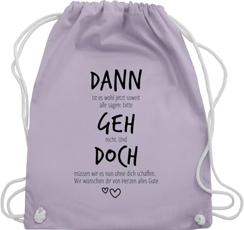 Turnbeutel Rucksack - Kollegen - Taschen - Dann geh doch | Abschiedsgeschenk Jobwechsel | Verabschiedung beim Stellenwechsel | Lustiges Geschenk als Abschiedsgeschenk | Rente | Ruhestand - Unisize von Shirtracer
