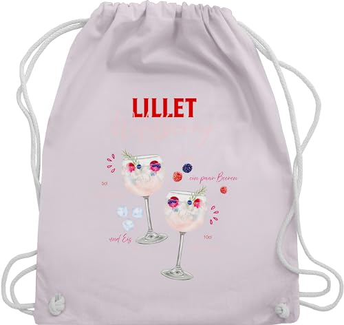 Turnbeutel Rucksack - Karneval & Fasching - Taschen - Lillet Wildberry Rezept Lustiges Geschenk Lilletfan Wildberry Lillet Fanartikel - Unisize - Pastell Rosa - beutel für wurfmaterial verkleidet von Shirtracer