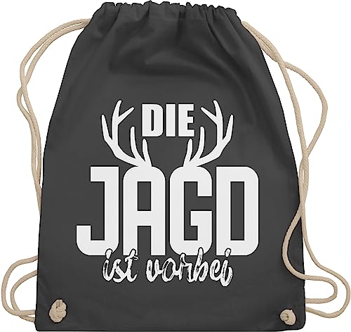 Turnbeutel Rucksack - Männer - Die Jagd ist vorbei I JGA I Junggesellenabschied - Unisize - Dunkelgrau - polter rucksäcke jungesellenabschied hirsch juterucksäcke outfit jungesselnabschied beutel Turnbeutel Rucksack - Männer - Die Jagd ist vorbei I JGA I Junggesellenabschied - Unisize - Dunkelgrau - polter rucksäcke jungesellenabschied hirsch juterucksäcke outfit jungesselnabschied beutel von Shirtracer