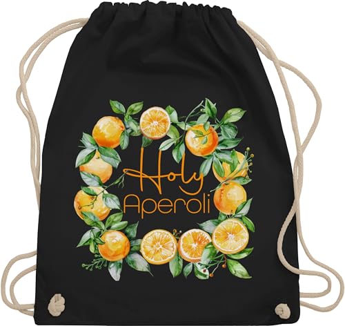 Turnbeutel Rucksack - Party & Alkohol Damen - Holy Aperoli | Holy Aperoly | Merchandise Aperol | Aperol Spritz | Aperol Kostüm | Aperol Fasching | Aperol Karneval | Aperol Accessoires - Unisize von Shirtracer