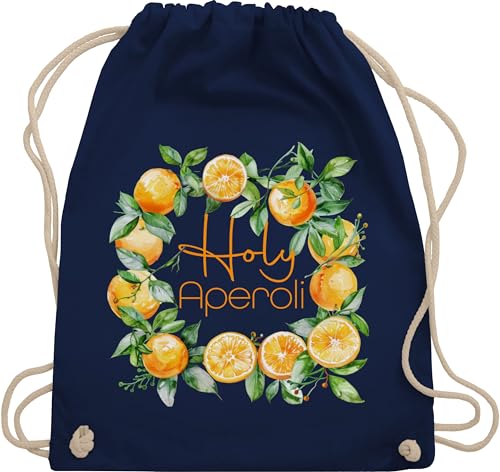 Turnbeutel Rucksack - Party & Alkohol Damen - Holy Aperoli | Holy Aperoly | Merchandise Aperol | Aperol Spritz | Aperol Kostüm | Aperol Fasching | Aperol Karneval | Aperol Accessoires - Unisize von Shirtracer