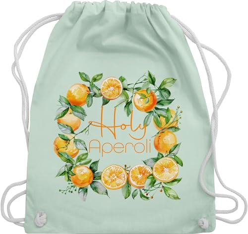 Turnbeutel Rucksack - Party & Alkohol Damen - Holy Aperoli | Holy Aperoly | Merchandise Aperol | Aperol Spritz | Aperol Kostüm | Aperol Fasching | Aperol Karneval | Aperol Accessoires - Unisize von Shirtracer
