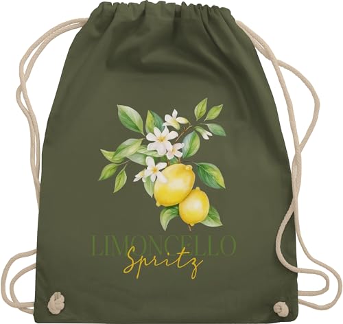 Turnbeutel Rucksack - Party & Alkohol Damen - Limoncello Spritz | Italien-Fans | Italienischer Likör | Zitronenlikör - Unisize - Olivgrün - saufrucksack sauf tasche festival clothes alki Turnbeutel Rucksack - Party & Alkohol Damen - Limoncello Spritz | Italien-Fans | Italienischer Likör | Zitronenlikör - Unisize - Olivgrün - saufrucksack sauf tasche festival clothes alki von Shirtracer