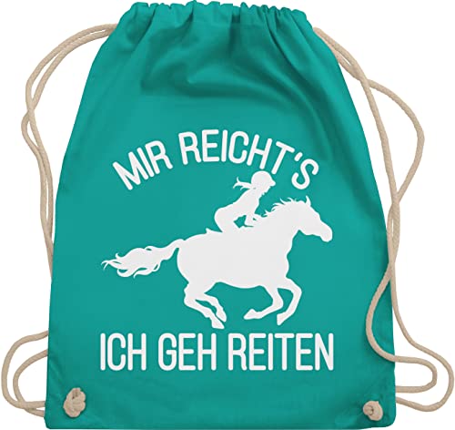 Turnbeutel Rucksack - Pferde - Taschen - Mir reicht's ich geh Reiten - Unisize - Türkis - pferdetasche stalltasche pferd pferdeliebhaber pony beutel reiterzubehör pferdebeutel pferdespruch reite Turnbeutel Rucksack - Pferde - Taschen - Mir reicht's ich geh Reiten - Unisize - Türkis - pferdetasche stalltasche pferd pferdeliebhaber pony beutel reiterzubehör pferdebeutel pferdespruch reite von Shirtracer