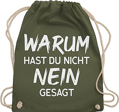 Turnbeutel Rucksack - Schlager Party Outfit - Warum hast du nicht nein gesagt - Unisize - Olivgrün - beutel schlagerparty sportbeutel schlagernacht bags für schlagerfans tasche malle beuteltasche Turnbeutel Rucksack - Schlager Party Outfit - Warum hast du nicht nein gesagt - Unisize - Olivgrün - beutel schlagerparty sportbeutel schlagernacht bags für schlagerfans tasche malle beuteltasche von Shirtracer