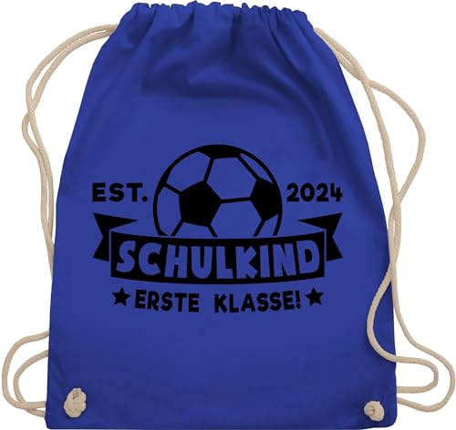 Turnbeutel Rucksack - Schulanfang & Einschulung Geschenk - Schulkind 2024 erste Klasse - Unisize - Royalblau - schulbeginn einschul zum ersten schultag einschulung/schulanfang 1.klasse schuleingangs von Shirtracer