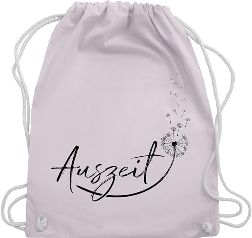 Turnbeutel Rucksack - Sprüche Statement - Auszeit Entspannung Relaxen Pusteblume - Unisize - Pastell Rosa - mit aufschrift relax gym bag beutel statements pusteblumen sportbeutel stoffbeutel von Shirtracer