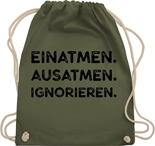 Turnbeutel Rucksack - Sprüche Statement mit Spruch - Einatmen Ausatmen Ignorieren - Unisize - Olivgrün - beutel+rucksack+mit+sprüchen sprueche ausatmen, beutel sprüchen spruechen juterucksäcke Turnbeutel Rucksack - Sprüche Statement mit Spruch - Einatmen Ausatmen Ignorieren - Unisize - Olivgrün - beutel+rucksack+mit+sprüchen sprueche ausatmen, beutel sprüchen spruechen juterucksäcke von Shirtracer