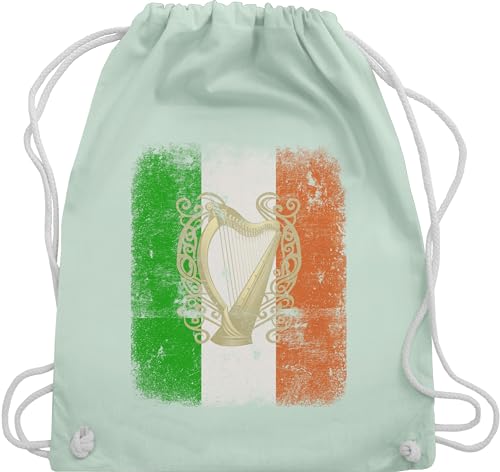Turnbeutel Rucksack - St. Patricks Day - Irland Irische Irish Flagge Flag - Unisize - Pastell Grün - sankt patrick paddys st patrick's st.patricks ireland st.patrick irischer saint patrick’s von Shirtracer