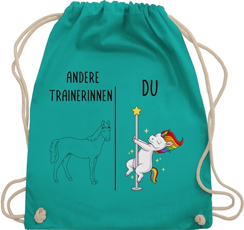 Turnbeutel Rucksack - Taschen - Andere Trainerinnen Dabbing Einhorn | Trainerin Geschenk für Beste Trainerin | Lieblingstrainerin | Hundetrainerin Reitlehrerin Fußballtrainerin Handballtrainerin von Shirtracer