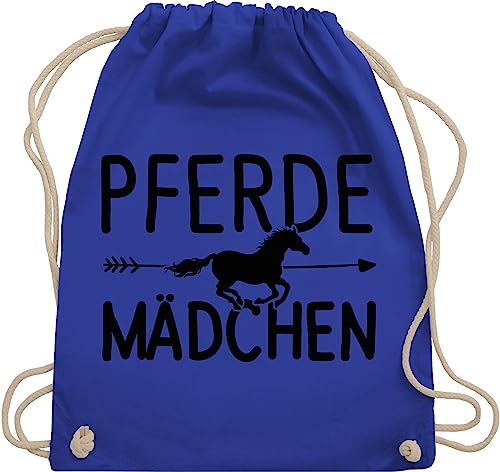 Turnbeutel Rucksack - Taschen - Pferde Mädchen Geschenk - Pferdegeschenke Reiten - Unisize - Royalblau - pferden tasche stalltasche reitsport turnsackerl geschenke für pferdefreunde pferdemotiven von Shirtracer