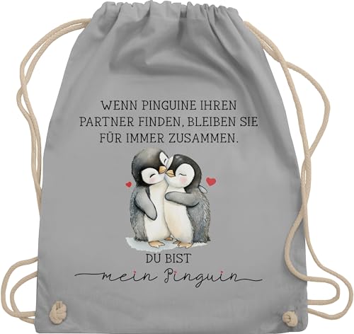 Turnbeutel Rucksack - Taschen - Wenn Pinguine ihren Partner finden bleiben sie für immer zusammen I Partner Geschenke Valentinstag Geschenke Pärchen Jahrestag Geschenk Paare Weihnachten - Unisize von Shirtracer