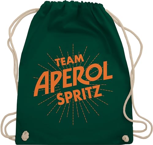 Turnbeutel Rucksack - Karneval & Fasching - Taschen - Team Aperol Spritz JGA Mädelsabend Spritztour Aperol Geschenk - Unisize - Dunkelgrün - kostùm strassenkarneval straßenkarneval von Shirtracer