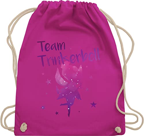 Turnbeutel Rucksack - JGA Junggesellenabschied Frauen - Team - Trinkerbell - Unisize - Fuchsia - malle accessories brauttaschen bachelorette party trink beutel karneval tasche von Shirtracer